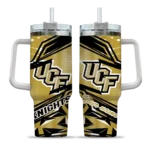 personalized ucf knights abstract paths gold curved tumbler best selling.webp