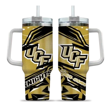 personalized ucf knights abstract paths gold curved tumbler best selling.webp