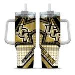 personalized ucf knights arrow burst gold curved tumbler best selling.webp