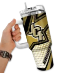 personalized ucf knights arrow burst gold curved tumbler best selling.webp