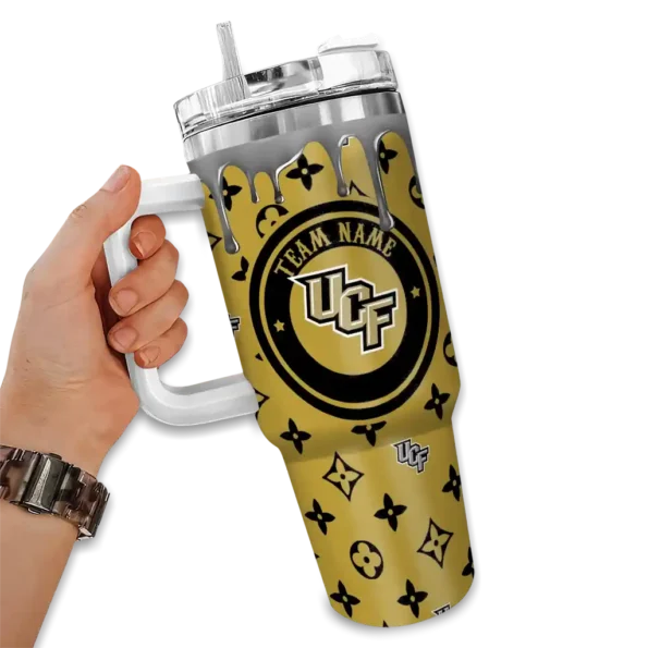 personalized ucf knights bullseye drips gold curved tumbler fashion forward.webp
