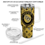 personalized ucf knights bullseye drips gold curved tumbler best selling.webp