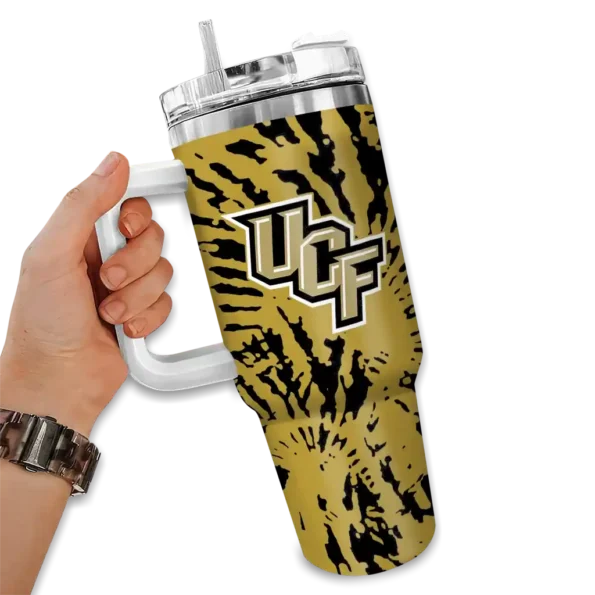 personalized ucf knights burst swirl gold curved tumbler fashion forward.webp