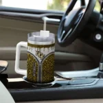 personalized ucf knights leopard zipper gold curved tumbler best selling.webp