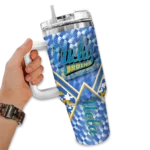 personalized ucla bruins chevron angle blue curved tumbler best selling.webp