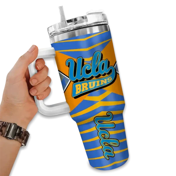 personalized ucla bruins chevron layers blue curved tumbler fashion forward.webp