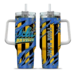 personalized ucla bruins claw cut blue black curved tumbler best selling.webp