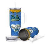 personalized ucla bruins heart helmet motif blue curved tumbler best selling.webp