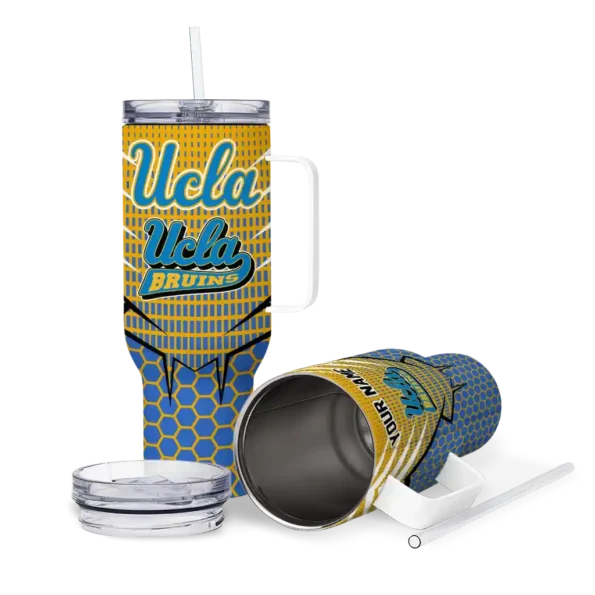 personalized ucla bruins hex texture blue curved tumbler high quality.webp