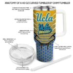 personalized ucla bruins hex texture blue curved tumbler best selling.webp