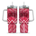 personalized unlv rebels chevron angle red curved tumbler best selling.webp
