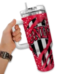 personalized unlv rebels claw cut red black curved tumbler best selling.webp