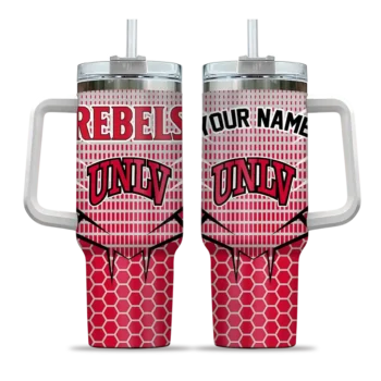 personalized unlv rebels hex texture red curved tumbler best selling.webp
