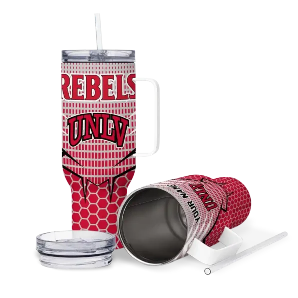personalized unlv rebels hex texture red curved tumbler high quality.webp