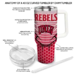 personalized unlv rebels hex texture red curved tumbler best selling.webp
