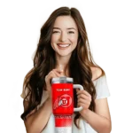 personalized utah utes geometric prism red curved tumbler best selling.webp