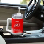 personalized utah utes geometric prism red curved tumbler best selling.webp