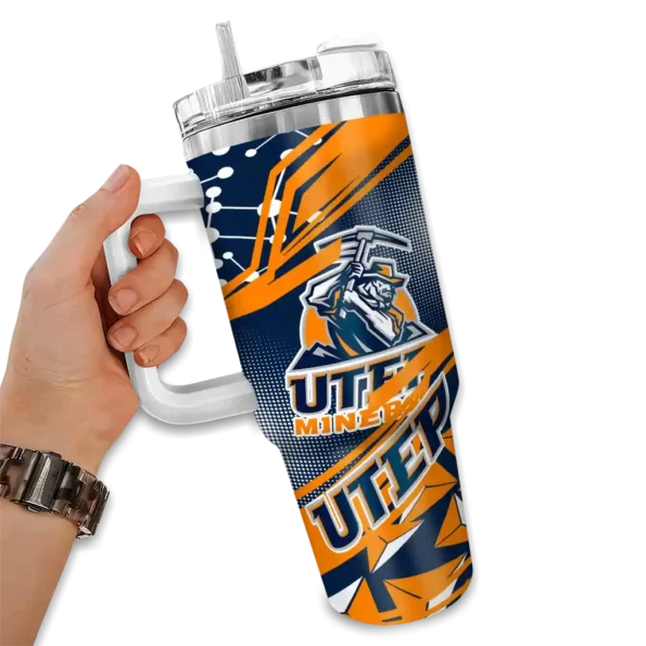 personalized utep miners abstract paths blue curved tumbler fashion forward.webp