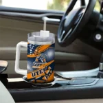 personalized utep miners abstract paths blue curved tumbler best selling.webp