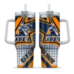 personalized utep miners arrow burst blue curved tumbler best selling.webp