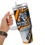 personalized utep miners arrow burst blue curved tumbler best selling.webp