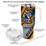 personalized utep miners arrow burst blue curved tumbler best selling.webp