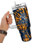 personalized utep miners burst swirl blue curved tumbler best selling.webp