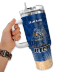 personalized utep miners geometric prism blue curved tumbler best selling.webp