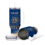 personalized utep miners geometric prism blue curved tumbler best selling.webp