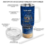personalized utep miners geometric prism blue curved tumbler best selling.webp