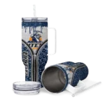 personalized utep miners leopard zipper blue curved tumbler best selling.webp