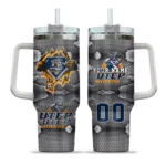 personalized utep miners superman shield blue gray curved tumbler best selling.webp