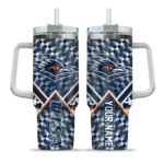 personalized utsa roadrunners chevron angle orange curved tumbler best selling.webp