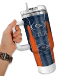 personalized utsa roadrunners hexagon armor orange curved tumbler best selling.webp