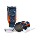 personalized utsa roadrunners hexagon armor orange curved tumbler best selling.webp