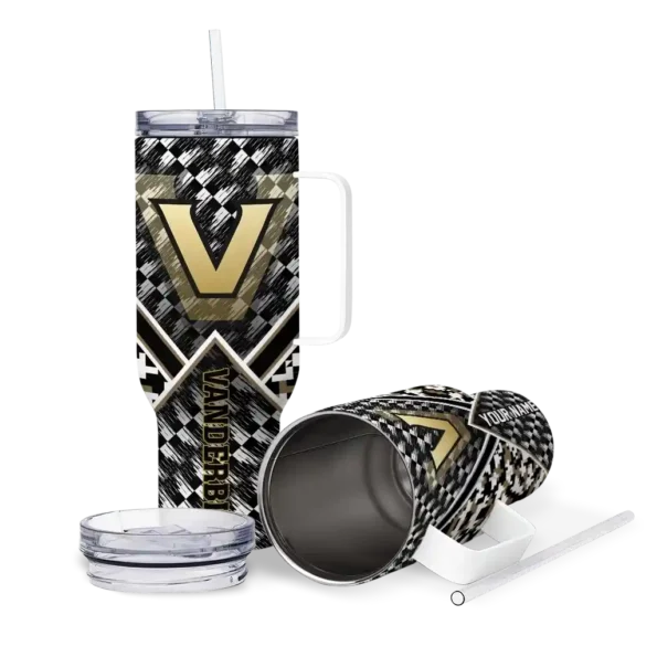 personalized vanderbilt commodores chevron angle black curved tumbler high quality.webp