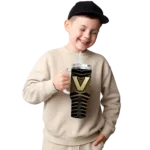 personalized vanderbilt commodores chevron layers black curved tumbler best selling.webp