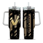 personalized vanderbilt commodores claw cut black curved tumbler best selling.webp