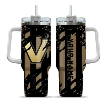 personalized vanderbilt commodores claw cut black curved tumbler best selling.webp