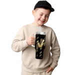 personalized vanderbilt commodores claw cut black curved tumbler best selling.webp
