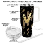 personalized vanderbilt commodores claw cut black curved tumbler best selling.webp