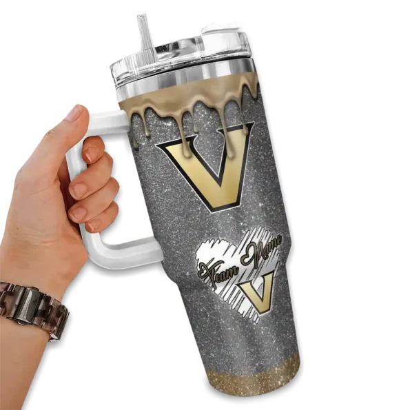 personalized vanderbilt commodores heart helmet motif black curved tumbler fashion forward.webp