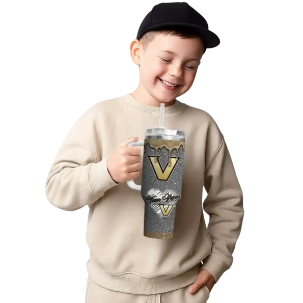 personalized vanderbilt commodores heart helmet motif black curved tumbler latest model.webp