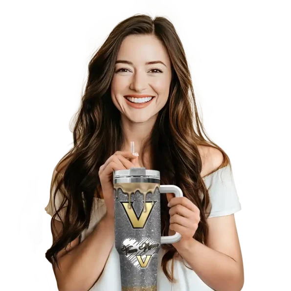 personalized vanderbilt commodores heart helmet motif black curved tumbler premium grade.webp