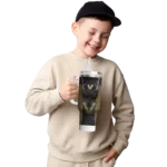 personalized vanderbilt commodores hexagon armor black curved tumbler best selling.webp