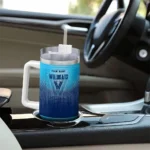 personalized villanova wildcats gradient dots navy curved tumbler best selling.webp