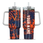 personalized virginia cavaliers burst swirl blue curved tumbler best selling.webp