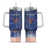 personalized virginia cavaliers geometric prism blue curved tumbler best selling.webp