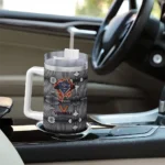 personalized virginia cavaliers superman shield blue gray curved tumbler best selling.webp