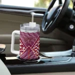 personalized virginia tech hokies chevron angle maroon curved tumbler best selling.webp
